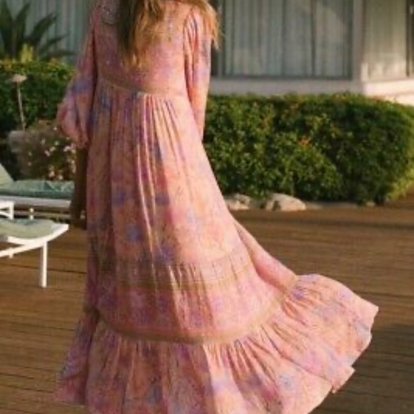 Spell and the Gypsy Collective Butterfly Boho Maxi Dress-Musk XL - Picture 2 of 5